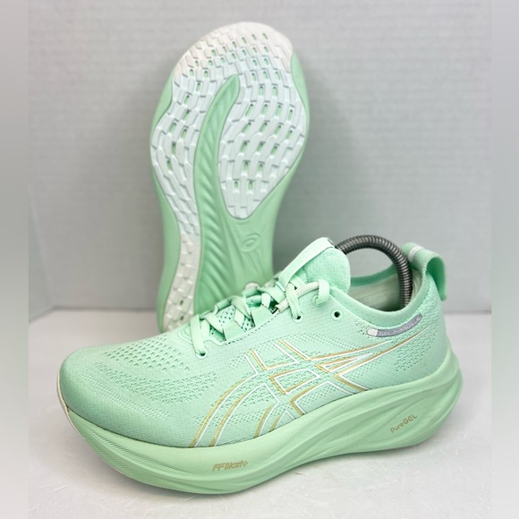 Asics Gel-Nimbus 26 Womens Size 7.5B Mint Tint 1012B601-300 1012B601-300 NWOB